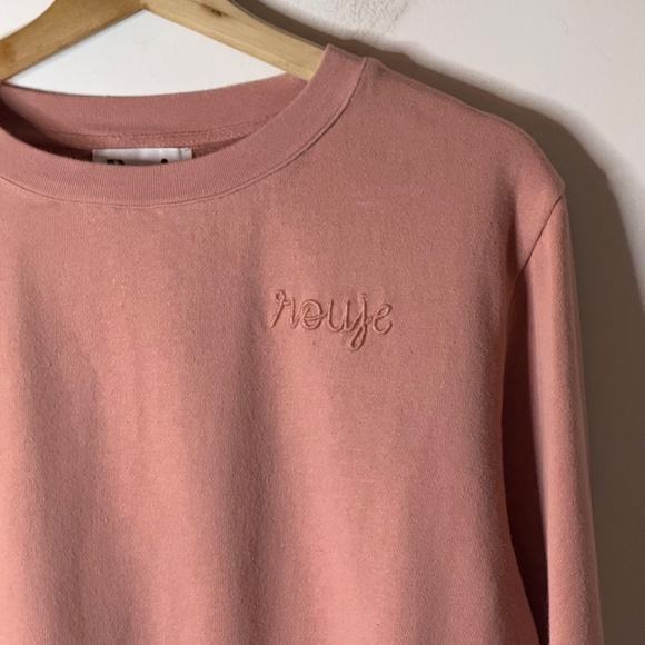 Rouje Paris Jumper Women's Size EU 36 (Small) in Dusty Rose Pink 100% Cotton - Picture 1 of 6